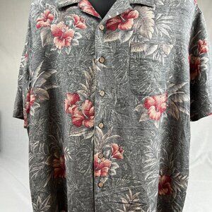 2XL Men's BATIK BAY Vintage Hawaiian Washable Silk Tribal Hawaiian Shirt